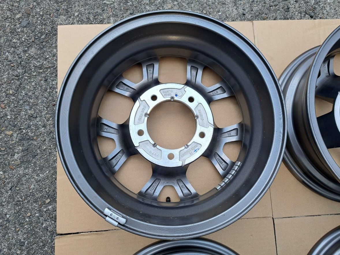 【新車外し/超美品】 スズキ JB74 ジムニーシエラ 純正 15×5.5J +5　5H139.7　 ハブ径108mm　4本セット ノーマル戻し スタッドレス用に！_画像8