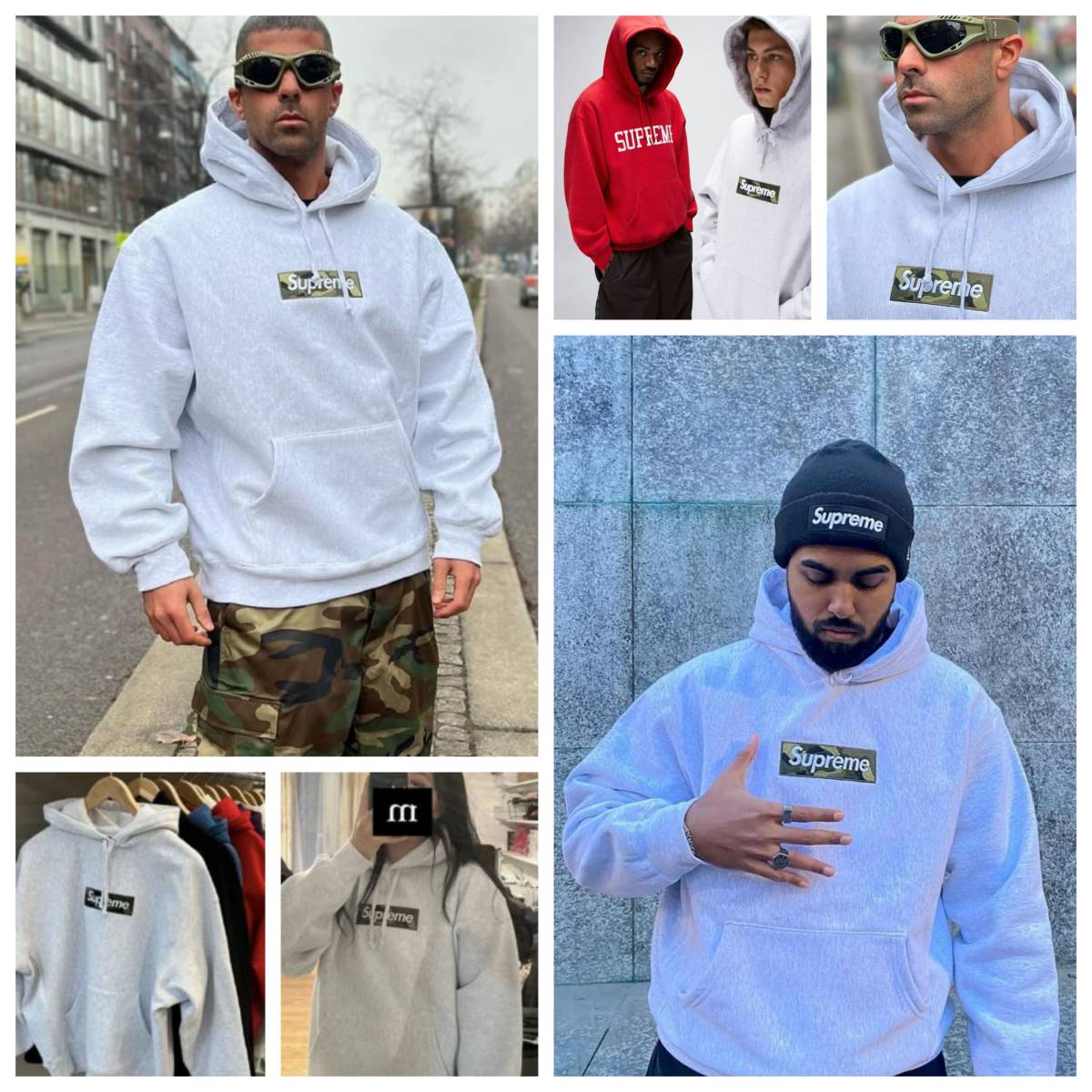 Supreme Box Logo Hooded Sweatshirt Ash Grey Medium Camo Supreme Box Logo Hooded Sweatshirt Ash Grey Medium Camo