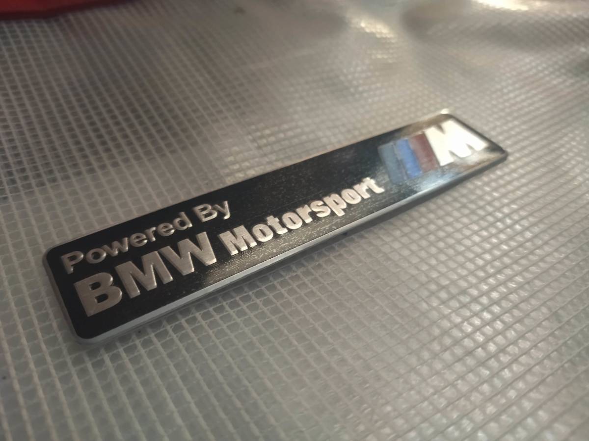 【送料無料】BMW Motorsport M Performance エンブレムプレート　横12.1cm×縦2.8cm ① _画像2