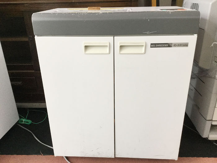  Akira light association MS shredder ID-331SRM A3 correspondence spiral cut media cutting business use used shredder [ maintenance * cleaning being completed ]F07800