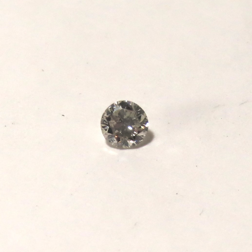 ダイヤモンド ルース 裸石 天然石 0.153ct SI-2 GIAグレーディング 3.34-3.38×2.13mm 中央宝石研究所 ソーティング付き_画像3