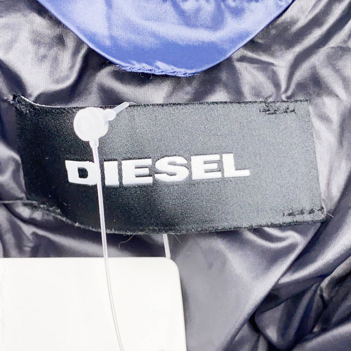 美品 DIESEL ディーゼル ダウンジャケット メンズ 16 Lサイズ相当 ネイビー