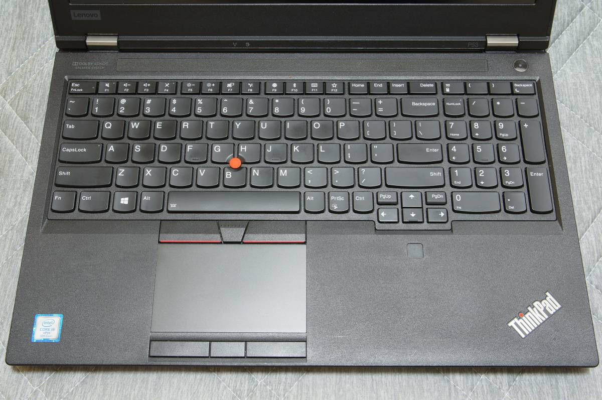 ThinkPad P53　Quadro RTX4000　第9世代Core i9　メモリ32G　SSD1TB　15.6FHD　Win11 Pro 送料込み_画像2