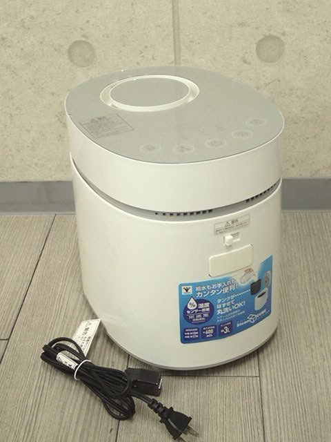 ●MT●　【中古品】上から給水 卓上加熱式 タンク容量3L 加湿量3段階　湿度センサー表示 スチーム式加湿器 KS.F-L.30(SO-25)_画像7