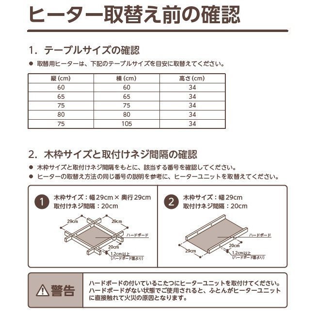 限定1点/新品　こたつ用 ヒーターユニット M.S-30.3H(K)(管理番号No-GT)_画像4