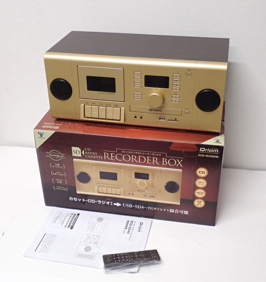 美品　SD/CDラジオカセットレコーダー リモコン付き K.CD-SU4.5(DB)(管理番号No-@)_画像2