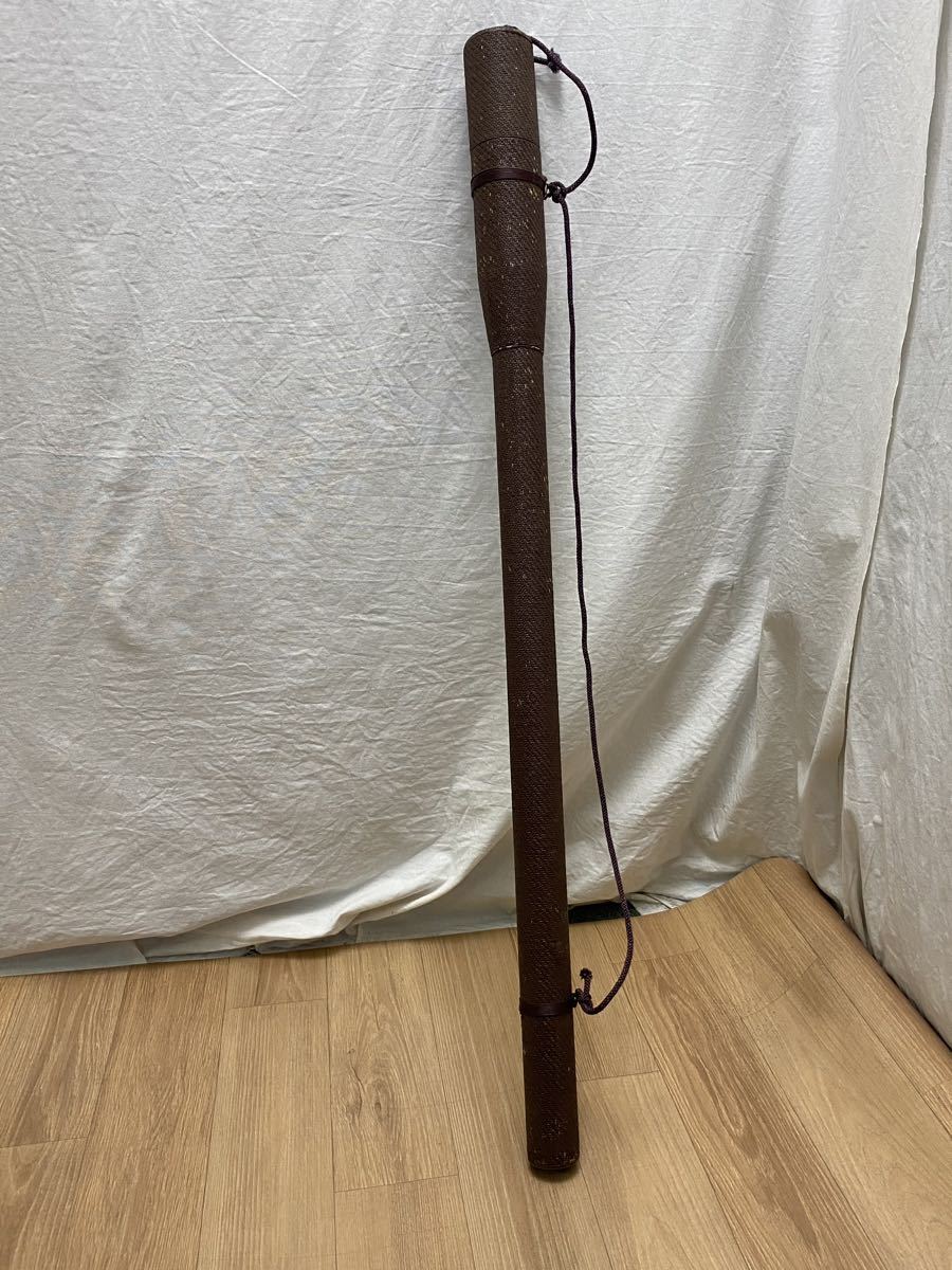 6125円 M12201【時代】古弓具 紙縒漆塗矢筒 全長96cm 深94.5cm 6125円 M12201【時代】古弓具 紙縒漆塗矢筒 全長96cm 深94.5cm