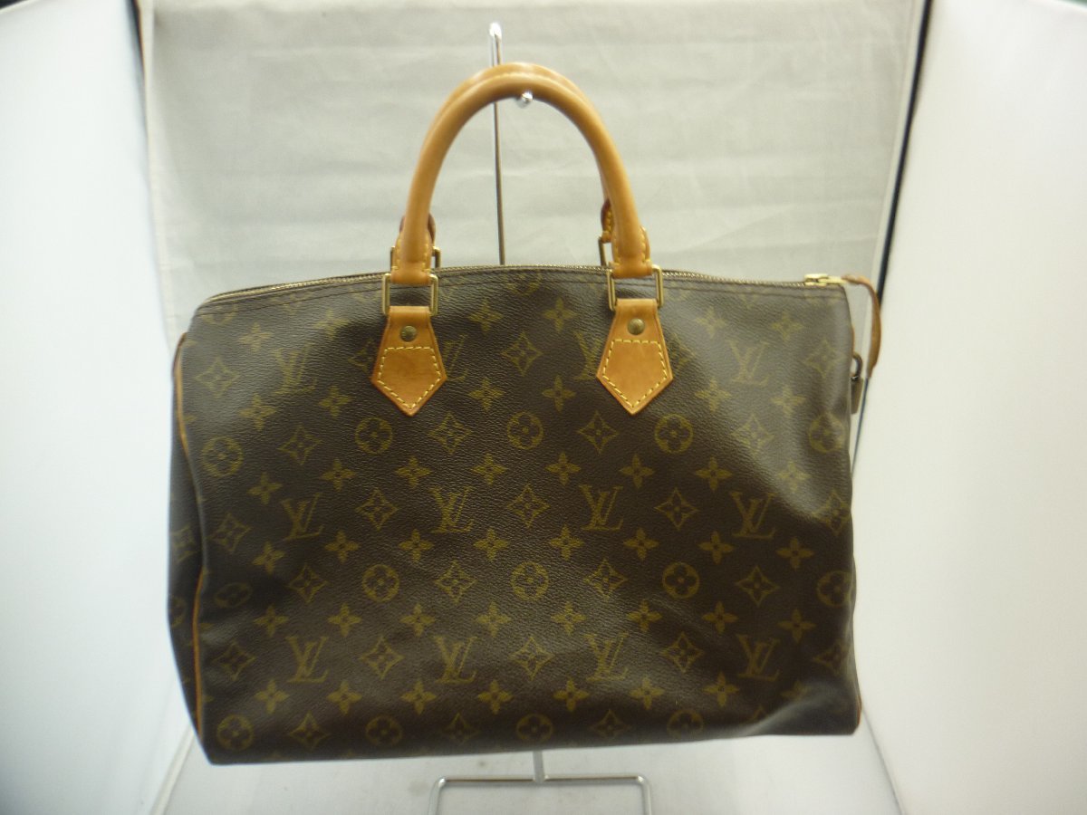 【LOUIS　VUITTON】　ルイ・ヴィトン　モノグラム　スピーディ35　ボストンバッグ　ブラウン　　SY02-DI6_画像1