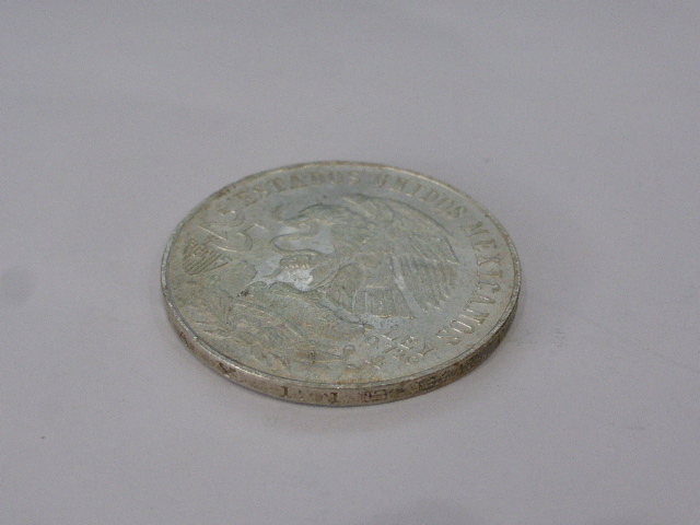 外国銭 メキシコオリンピック記念 25ペソ銀貨 1枚 1968年 総重量約22.5g シルバー MEXICO 五輪 アンティークコイン 硬貨 貨幣 海外銭 _画像4