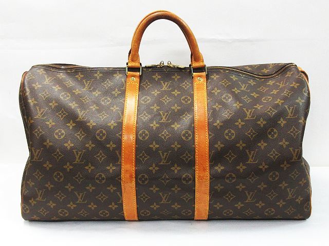 ■ LOUIS VUITTON ルイヴィトン モノグラム キーポル55 ボストンバッグ 旅行鞄 M41424 MI883 廃番 ヴィンテージ ★2318_画像1