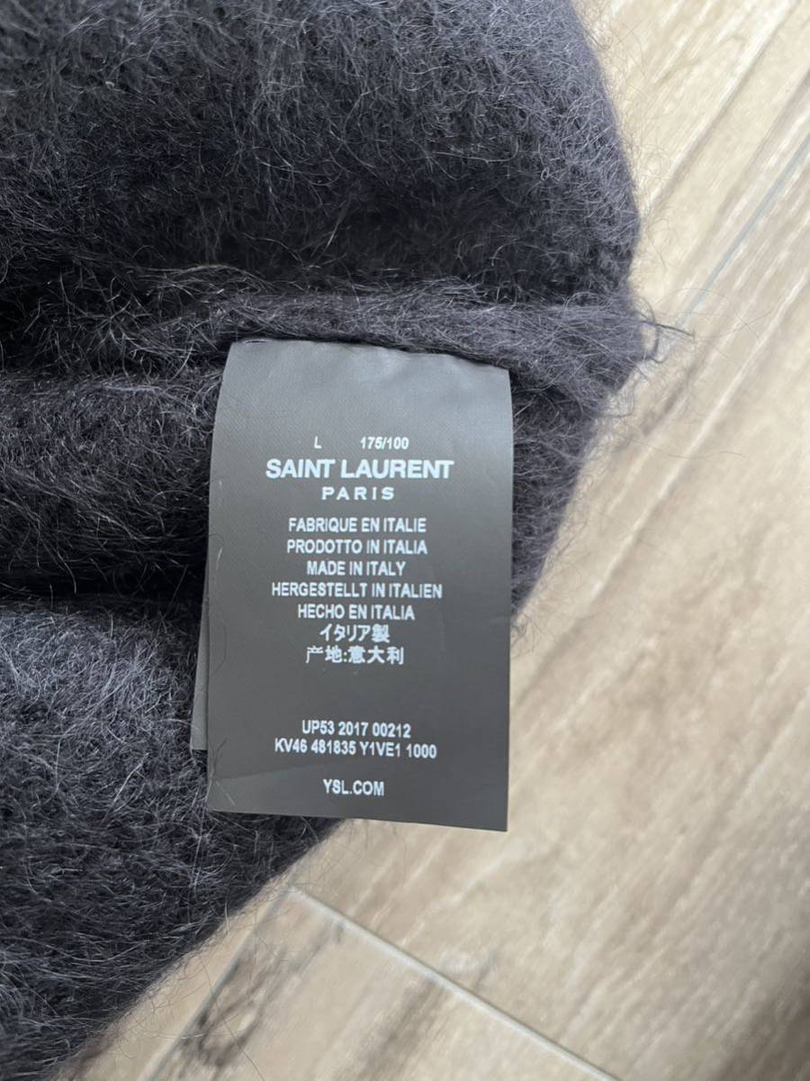 サンローラン パリ SAINT LAURENT PARIS 17AW タートル ネック モヘア ニット セリーヌ ディオール レザー ジャケット_画像3