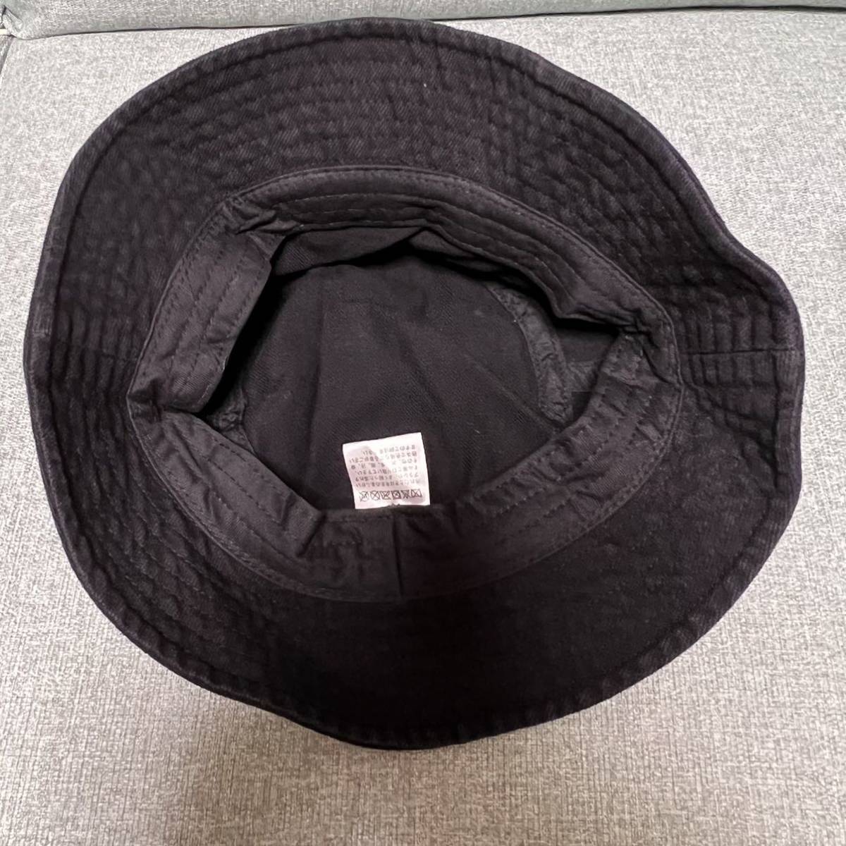 未使用品！バケットハット ブラック 黒 帽子 頭囲約58cm UV 紫外線遮蔽率90％以上_画像3