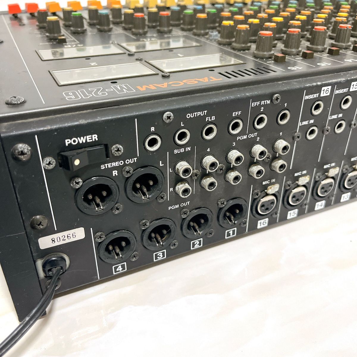 ジャンク TASCAM タスカム M-216 ミキサー 通電確認済