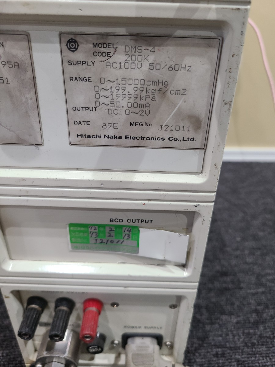 HITACHI DMS-4 圧力計 測定器 HITACHI DMS-4 圧力計 測定器