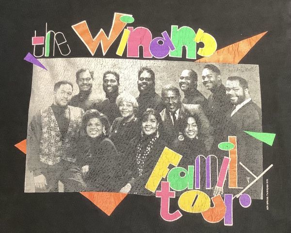 80s 90s USA製 THE WINANS FAMILY TOUR ビンテージ 半袖 Tシャツ US- L サイズ // New Jack Swing RAP テディライリー R&B