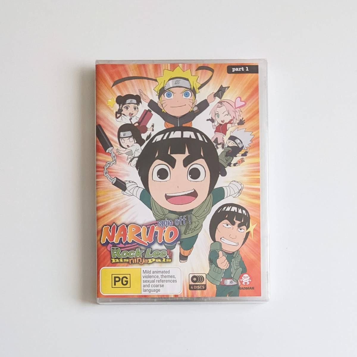 ■新品■ 豪州版 NARUTO-ナルト-ＳＤ ロック・リーの青春フルパワー忍伝 1-26話まで アニメ DVD NARUTO ナルト (※リージョン機器必須) BOX_画像1