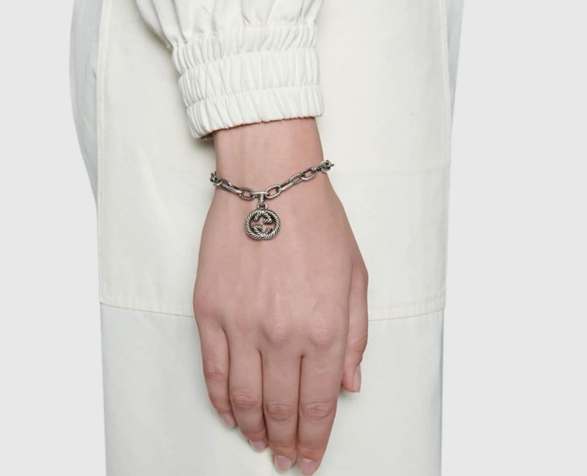 極美品】激レアモデル Gucci ブレスレット インターロッキングG 極美品】激レアモデル Gucci ブレスレット インターロッキングG