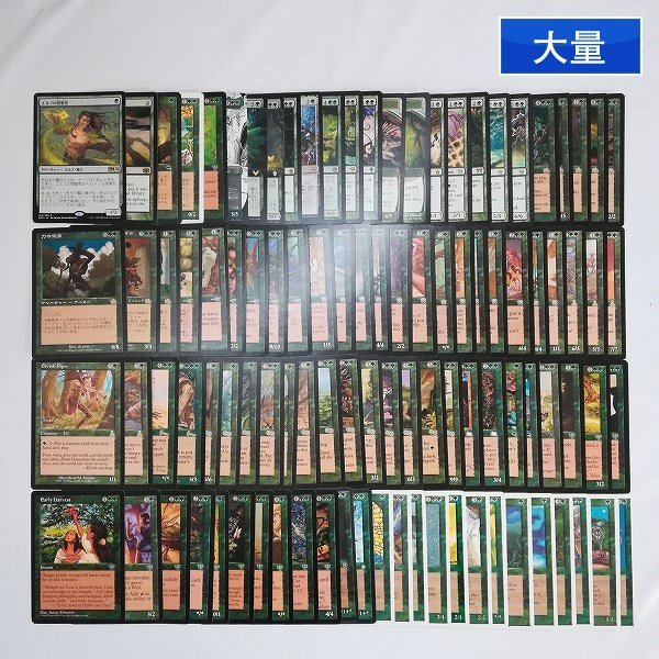 sD919s [大量] MTG 緑 R レア まとめ 計100枚 エルフの開墾者 Summoner's Pact ミリーの悪知恵 新緑の女魔術師 hall of Gemstone 他_画像1