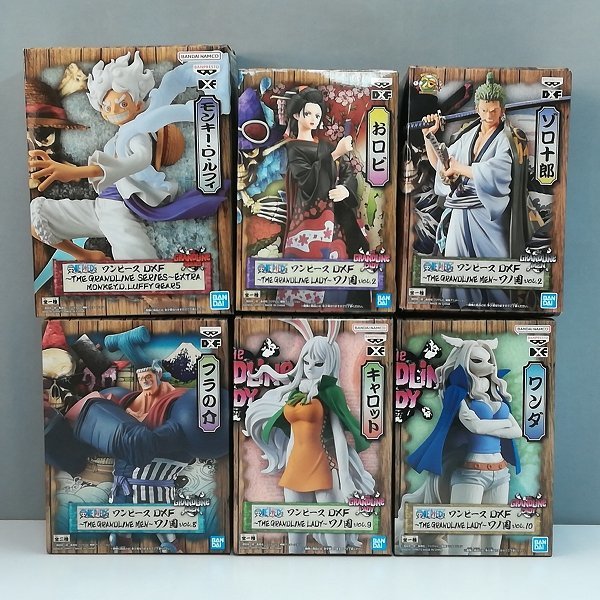 mL610c [まとめ] ONE PIECE DXF ワノ国 キャロット ワンダ おロビ フラの介 ゾロ十郎 ルフィ ギア5 | ワンピースフィギュア T_画像1