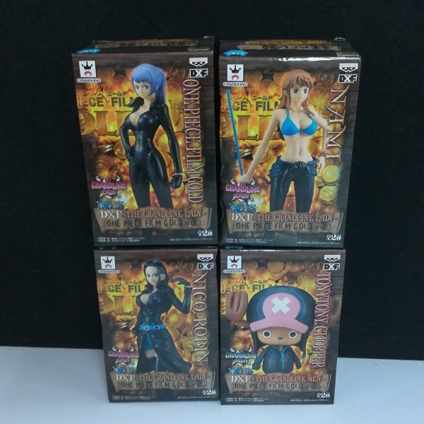 mO516b [未開封] ONE PIECE DXF FILM GOLD カリーナ ナミ チョッパー ロビン | ワンピースフィギュア T_画像1