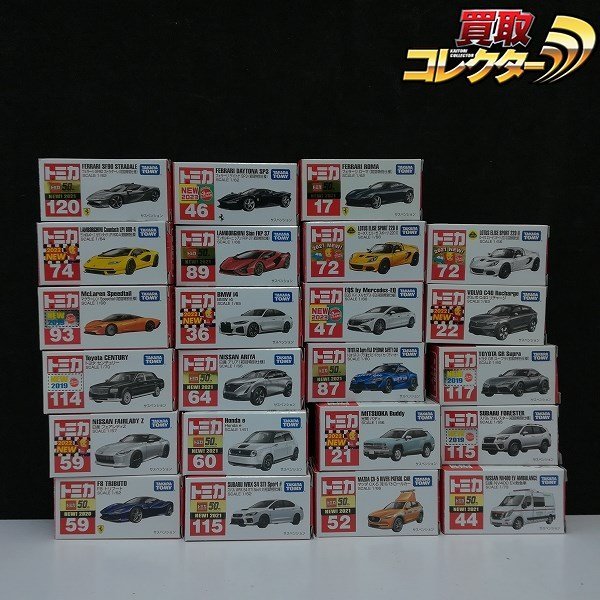 mT249a [欠品あり] トミカ 新車シール 2019～2023 フェラーリローマ ロータスエリーゼスポーツ220II 通常/特別 他 | ミニカー F_画像1