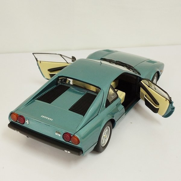 mP433c [難あり] 京商 1/18 フェラーリ 308GTB 1975 デビューver. ブルーグリーン | ミニカー T_画像5