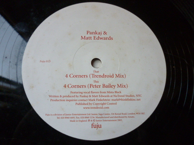 Pankaj & Matt Edwards / 4 Corners 攻撃的 プログレッシブ HOUSE 12 試聴_画像2