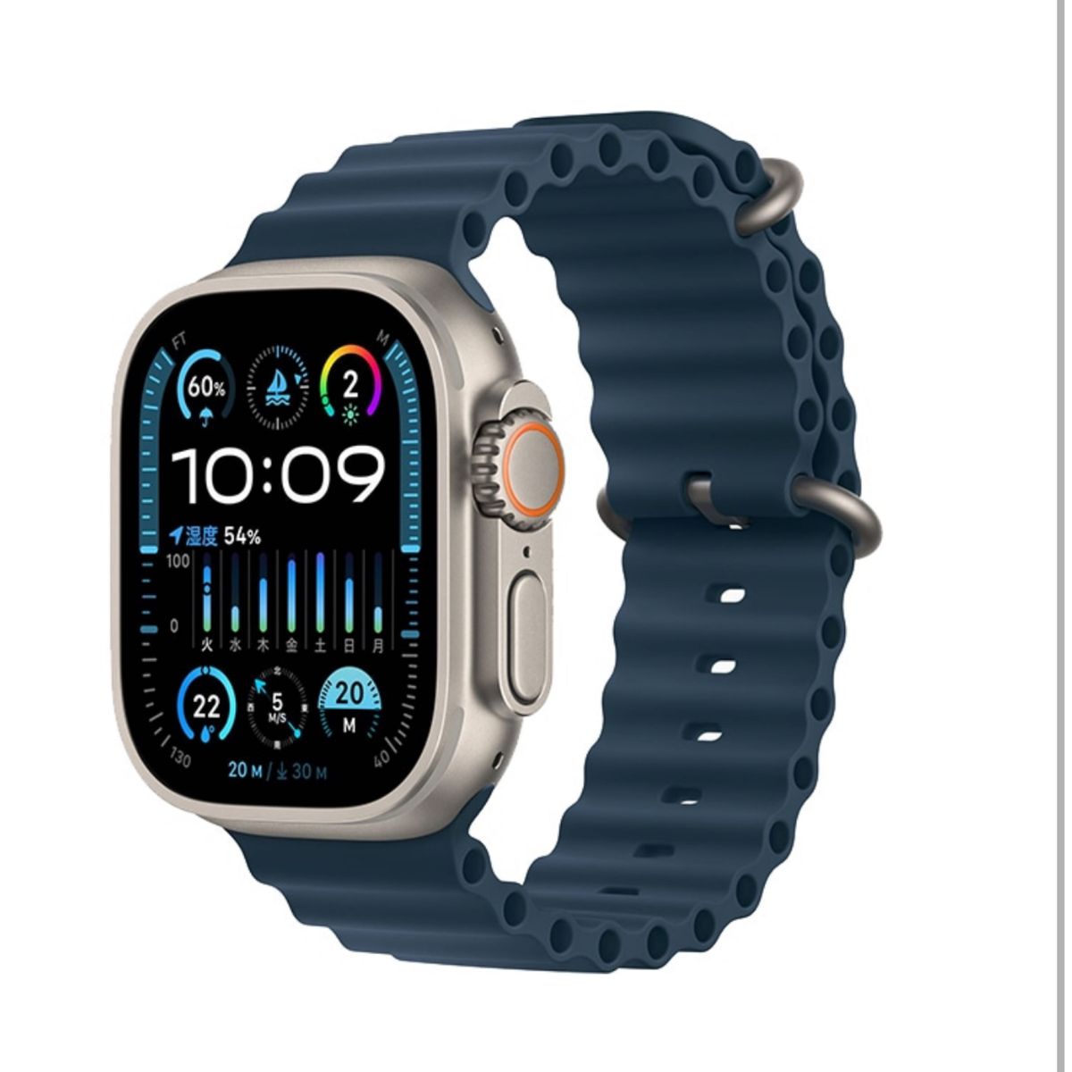 Apple Apple Watch Ultra 2 49mmチタニウムケースとブルーオーシャン