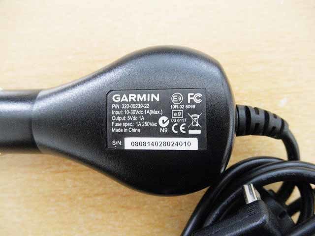 即決 送料込 GARMIN nuvi205W用電源コード シガーライターコード 中古経年品 現状渡し