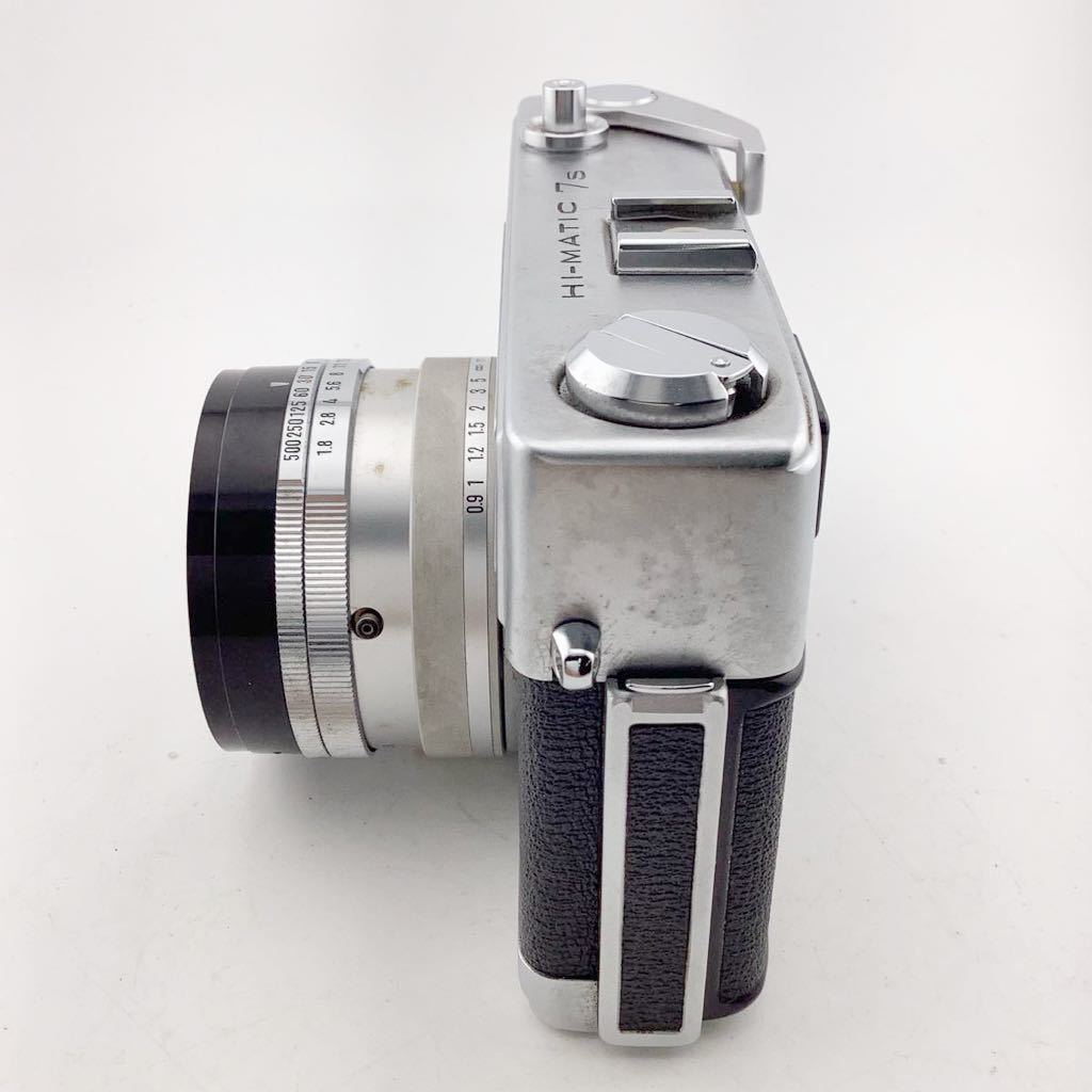 MINOLTA HI-MATIC 7s ミノルタ フィルムカメラ ROKKOR-PF 1:1.8 f=45mm【k2546-n32】_画像6