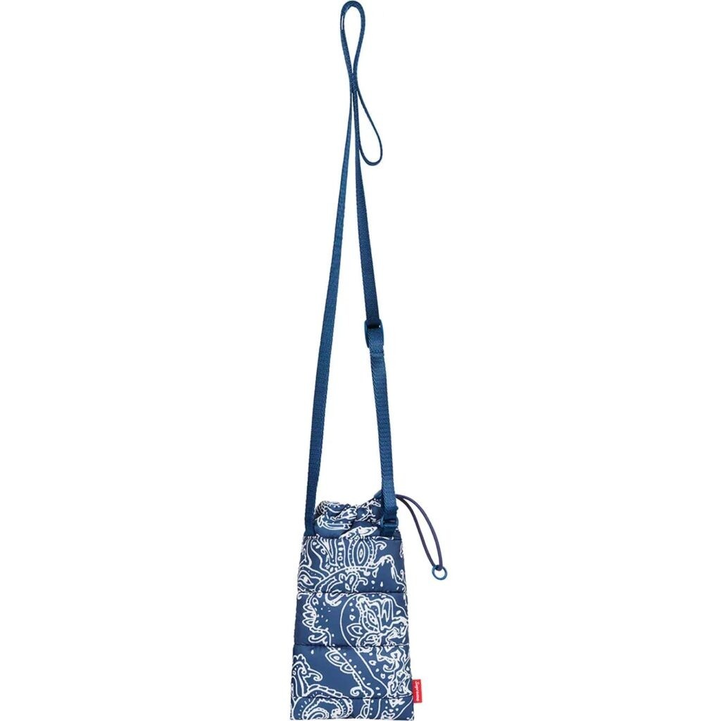  国内 Supreme Puffer Neck Pouch ネックポーチ シュプリーム ポーチ 22FW Blue Paisley ペイズリー Bag_画像2