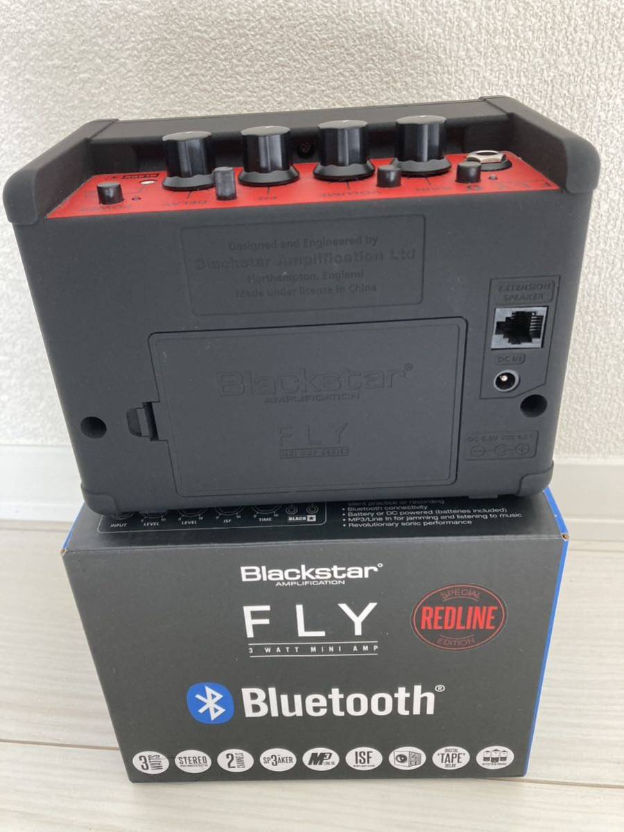 美品　Blackstar FLY3 BLUETOOTH REDLINE 専用アダプターPSU-1セットアンプ ギターアンプ ブラックスター イケベ楽器　限定カラー_画像6