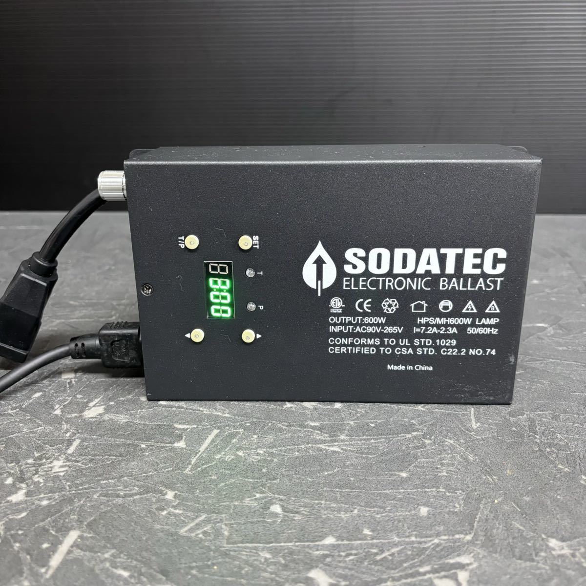 通電OK ソダテック SODATEC ELECTRONIC BALLAST メタハラ HPS 安定器 調光 室内 水耕栽培 植物 温室 植物 バラスト_画像3