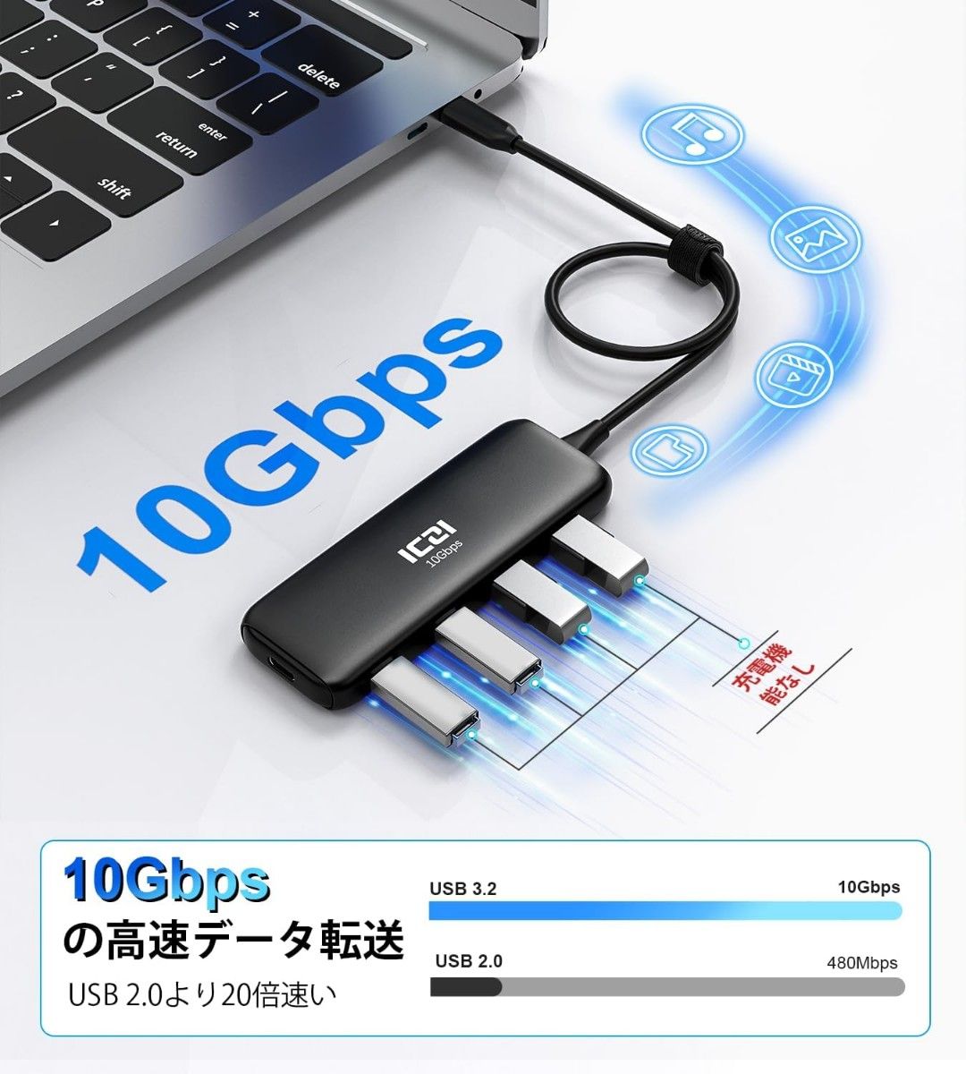 USB C HUB 3.2 Gen 2 ポート拡張