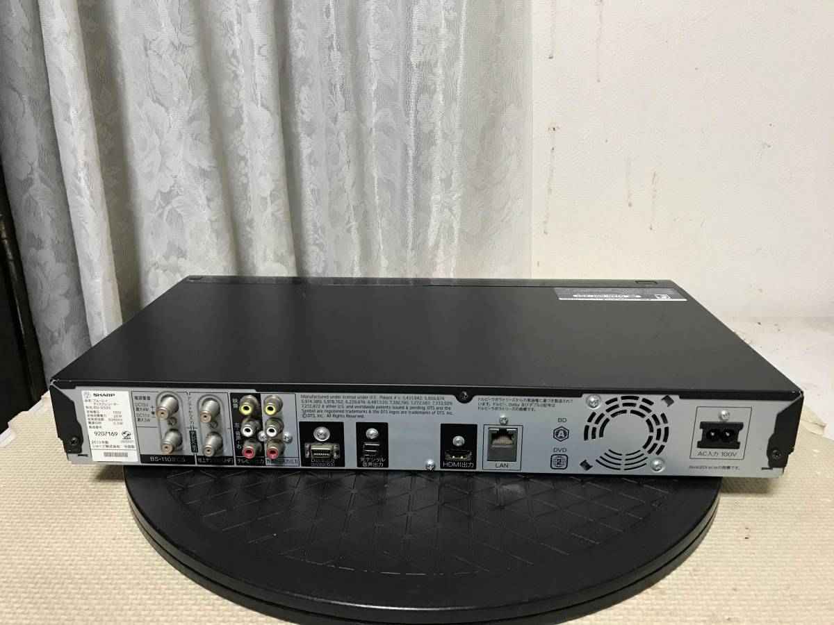 M1478 SHARP シャープブルーレイレコーダー BD-S520 動作品 全国送料