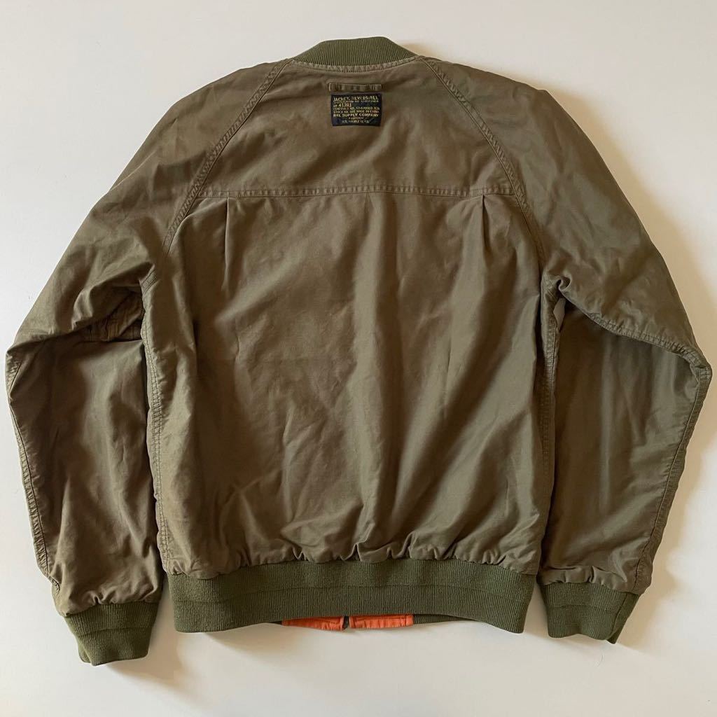 【希少】RRL “B-15 A MOD Flight Jacket” S M リバーシブル フライト ジャケット ミリタリー MA-1 Ralph Lauren ヴィンテージの画像4