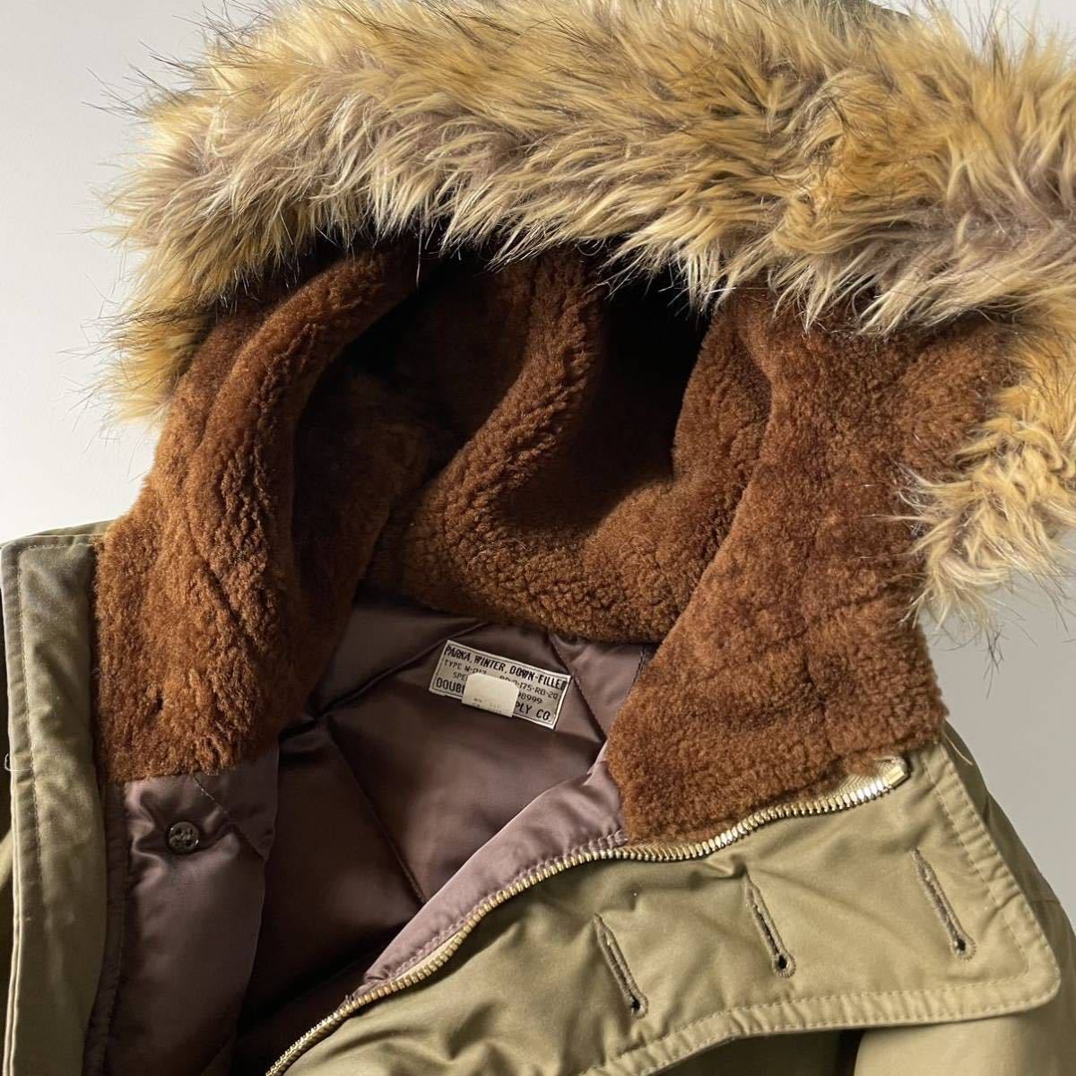 最高級】RRL “Henderson Shearing Trim Down Parka” L オイル 最高級】RRL “Henderson Shearing Trim Down Parka” L オイル