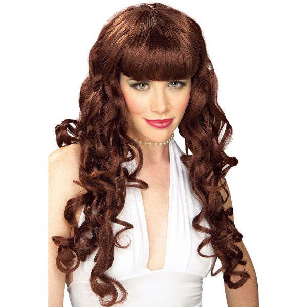Movie Starlet парик, парик красно-коричневый женский Brown костюмированная игра 