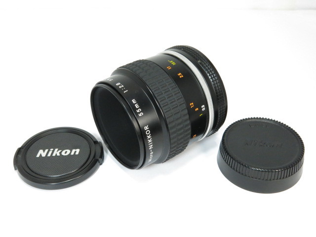 Nikon Ai-s Micro 55mmF2.8 マクロ 等倍 接写 ニコン レンズ [管NI1985]