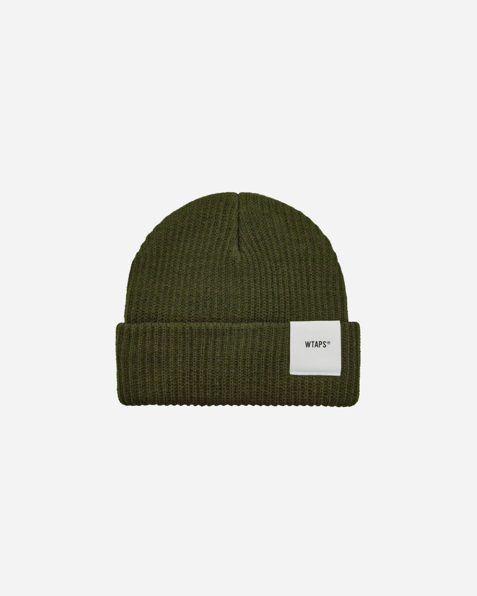 WTAPS ダブルタップス（W）TAPS　BEANIE 01 BEANIE olive drab オリーブ　新品　未使用　送料込 ニット帽 ニットキャップ ビーニー 帽子