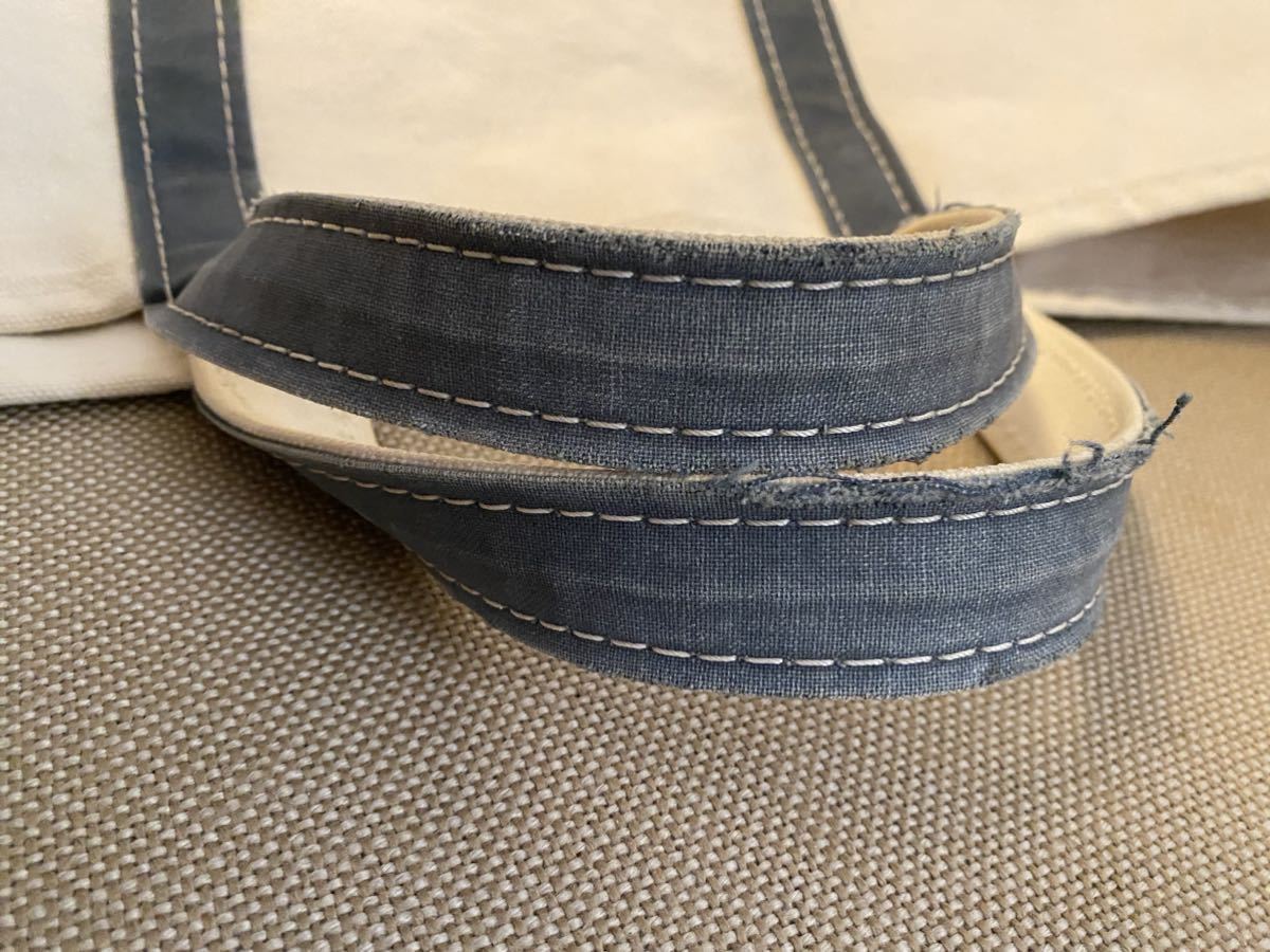 L L Bean トートバッグ 80s 耳付き ネイビー 2トーンタグ 2色 L L Bean トートバッグ 80s 耳付き ネイビー 2トーンタグ 2色