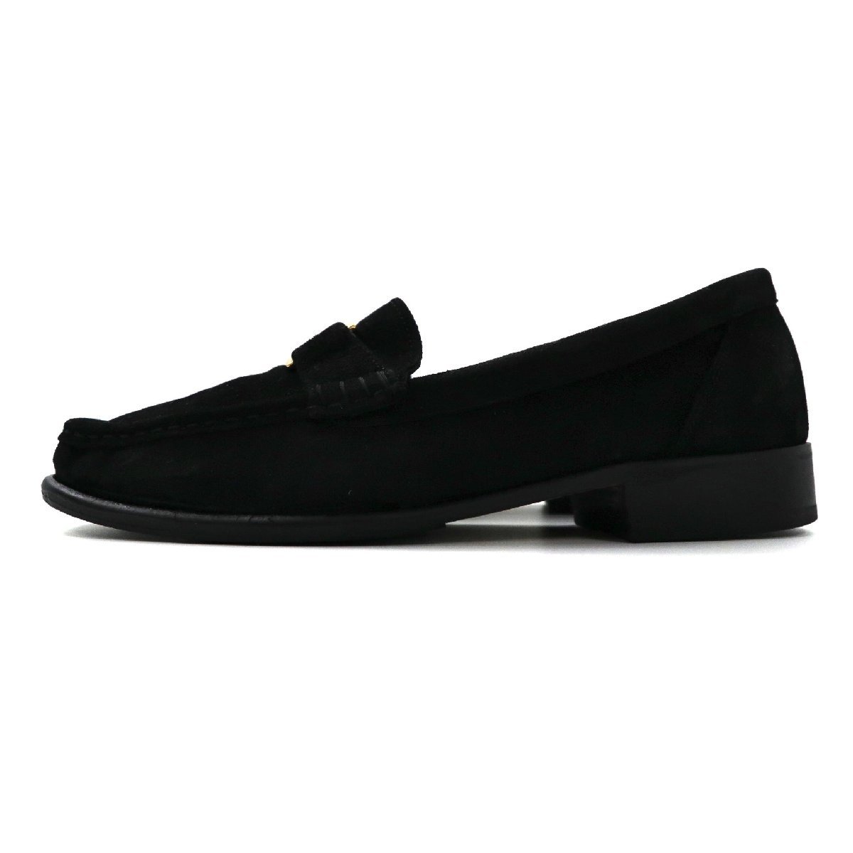 BALLY Loafer 24CM black suede leather Italy made 