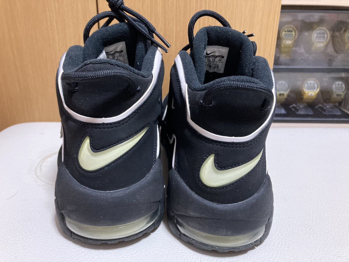 NIKE AIR MORE uptempo ブラック美中古品。