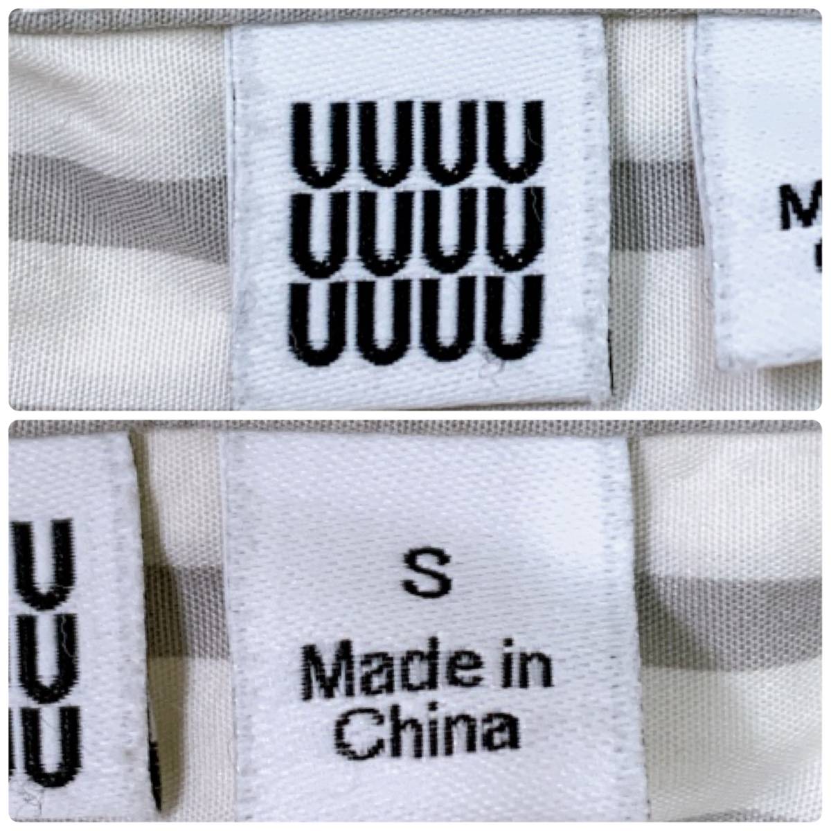 S1485 UNIQLO ユニクロ メンズ シャツ 長袖 人気 S 白 ストライプ 綿100% 万能 男前 シンプルデイリーカジュアル グレー 袖ボタン_画像8