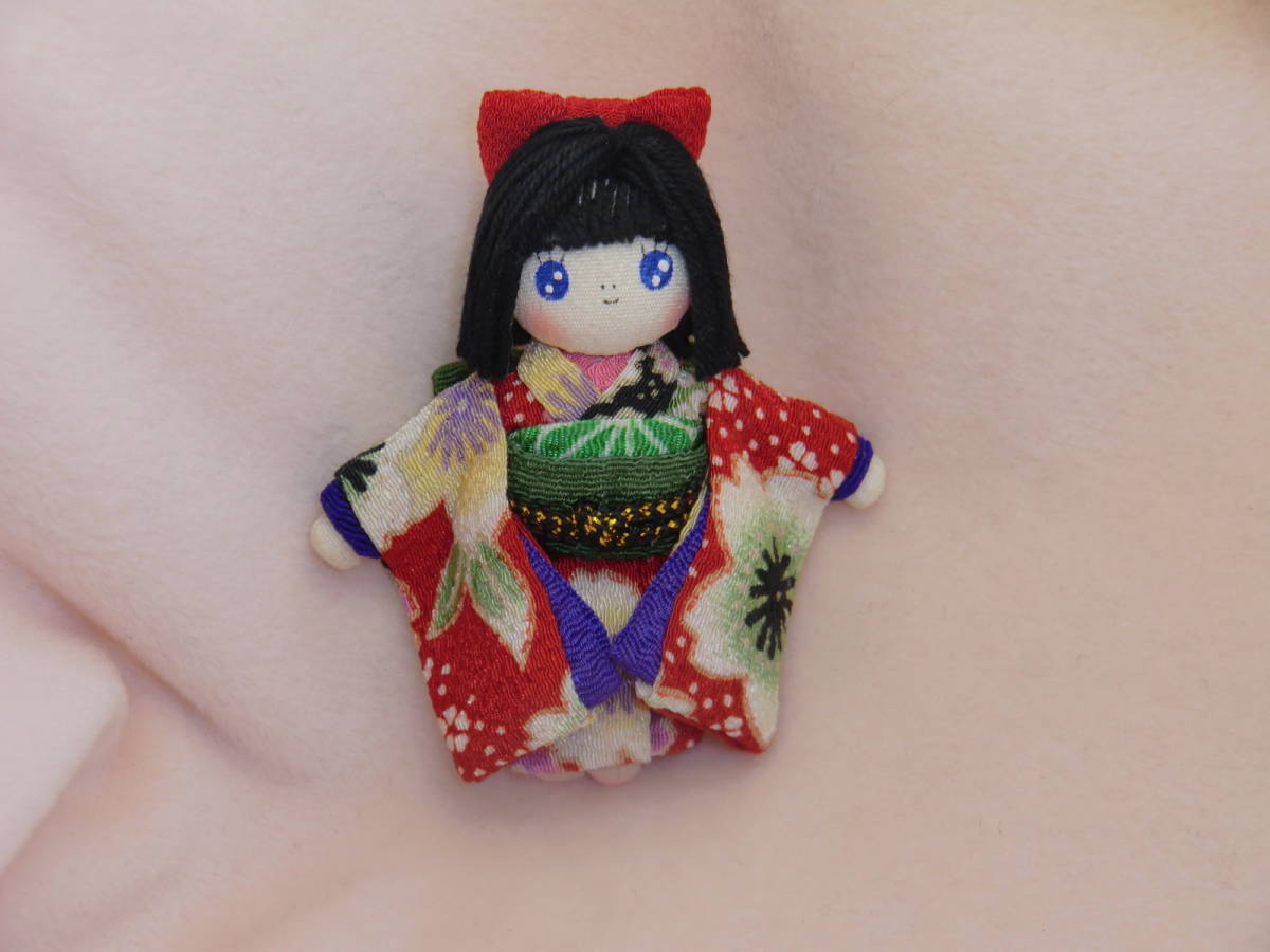 　昭和レトロ風人形　　着物人形　　ミニチュアドール　　手作り　ブライスの人形　　リカちゃんの人形　　　 　　_画像2
