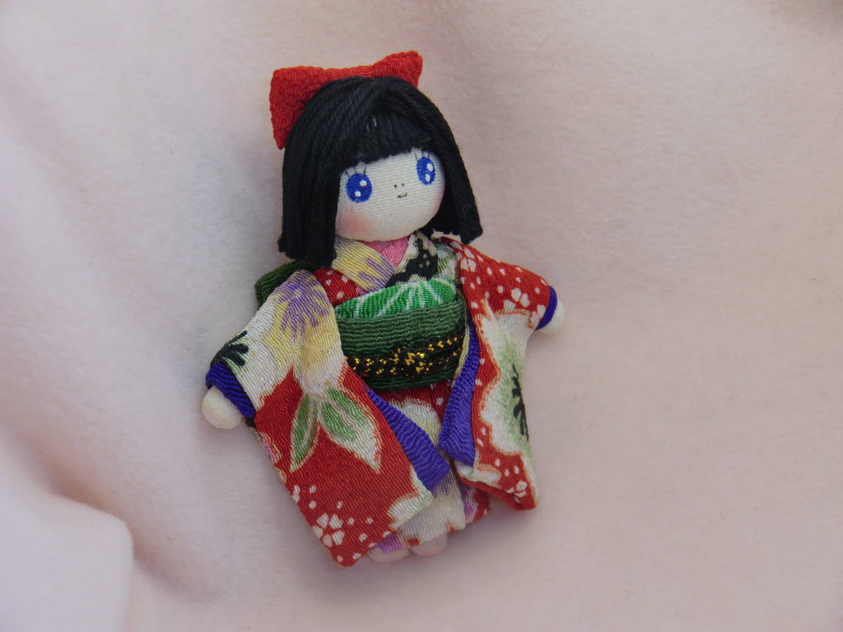　昭和レトロ風人形　　着物人形　　ミニチュアドール　　手作り　ブライスの人形　　リカちゃんの人形　　　 　　_画像3