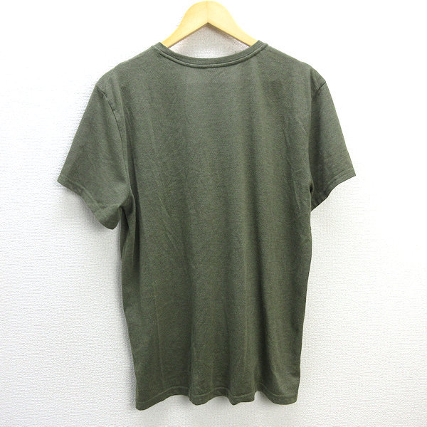 z■ナイキ/NIKE DRY-FIT ロゴTシャツ/トレーニングウエア/CV7785【XL】カーキ/men's/19【中古】■_画像3