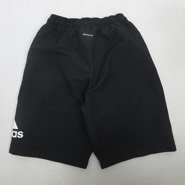 s■アディダス/adidas トレーニングハーフパンツ/スポーツ【S】黒/MENS/127【中古】_画像3