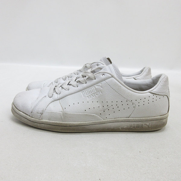 s■【26cm】プーマ/Puma Match 74 Tumbled Triple 363884-01 スニーカー■白/MENS/28【中古】_画像1