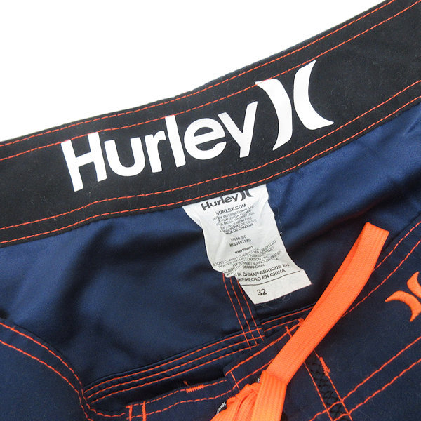 k■ハーレー/HURLEY ハーフパンツ 水陸両用 ボードショーツ ハーフパンツ【32】紺/MENS■70【中古】_画像2